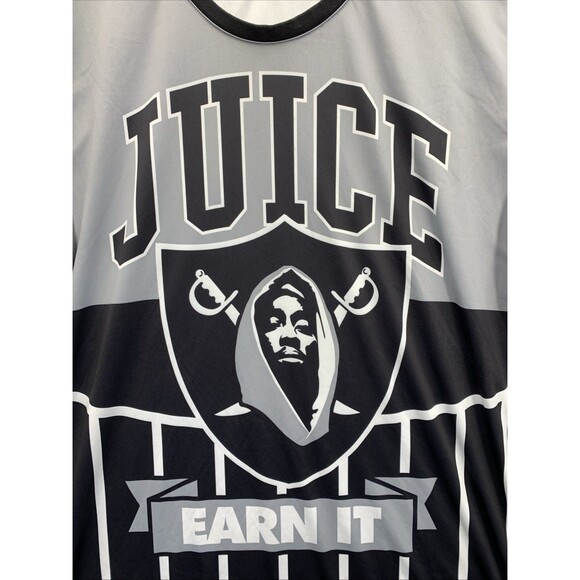 Eight & Nine MFG Co  Graphic Tee Shirt Juice Earn It Tupac 2Pac crewneck Vtg - Picture 3 of 16